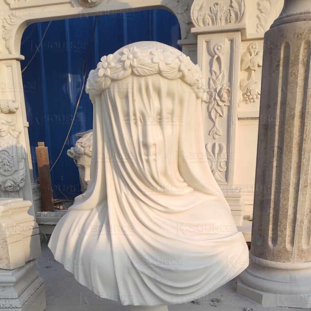 Marble bust of the bride