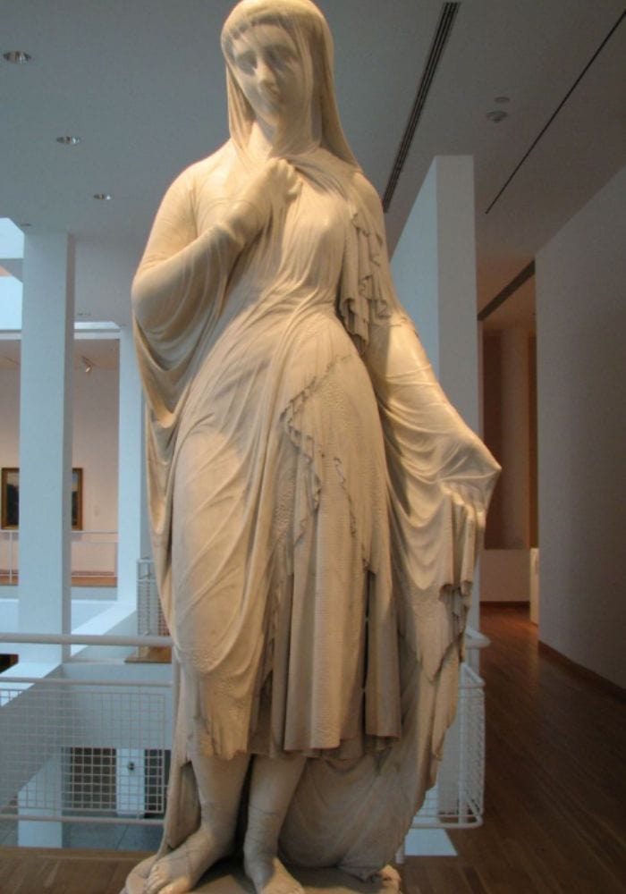 veiled rebecca sculpture