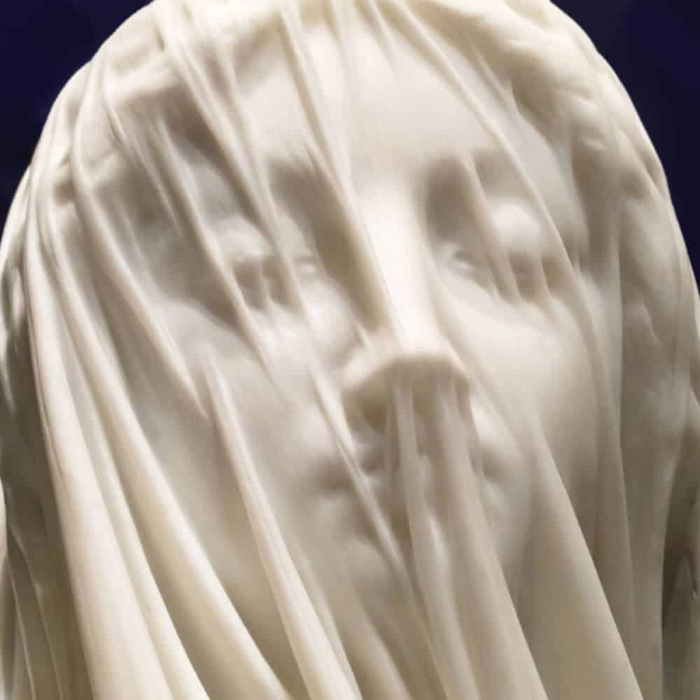 Marble bust of Virgin Mary