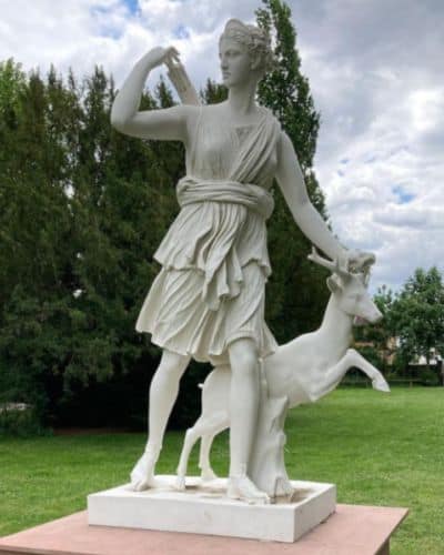 Diana Marble Statue-White Marble Statue