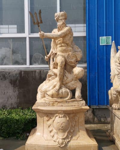 Poseidon Marble Statue