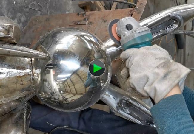 Stainless Steel Sculpture Production