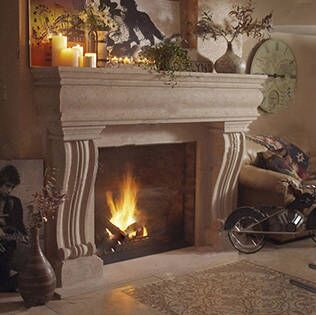 Warm fireplace