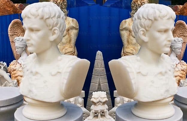 A classy Augustus statue carved in stone
