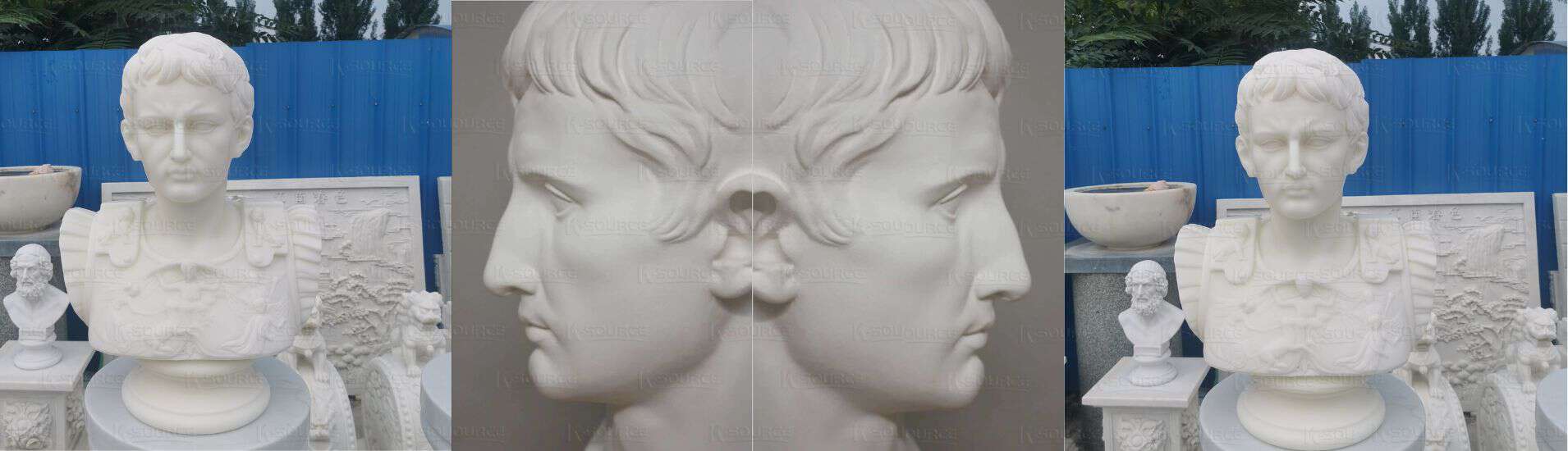 Augustus marble bust