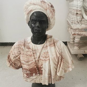 Black Marble Bust