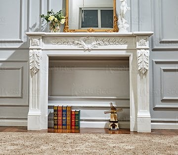 white mantels for fireplaces