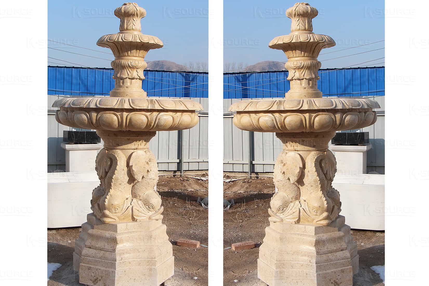 Elegant and elegant fish-shaped fountain