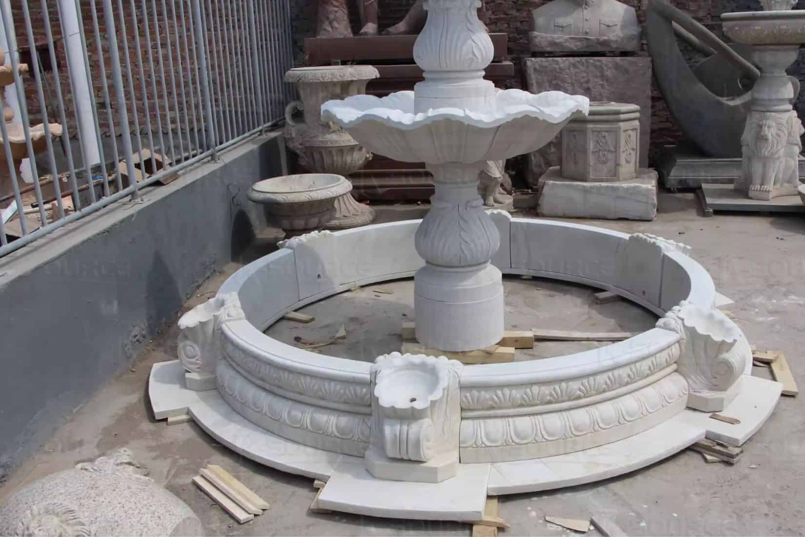 Fountain with pool