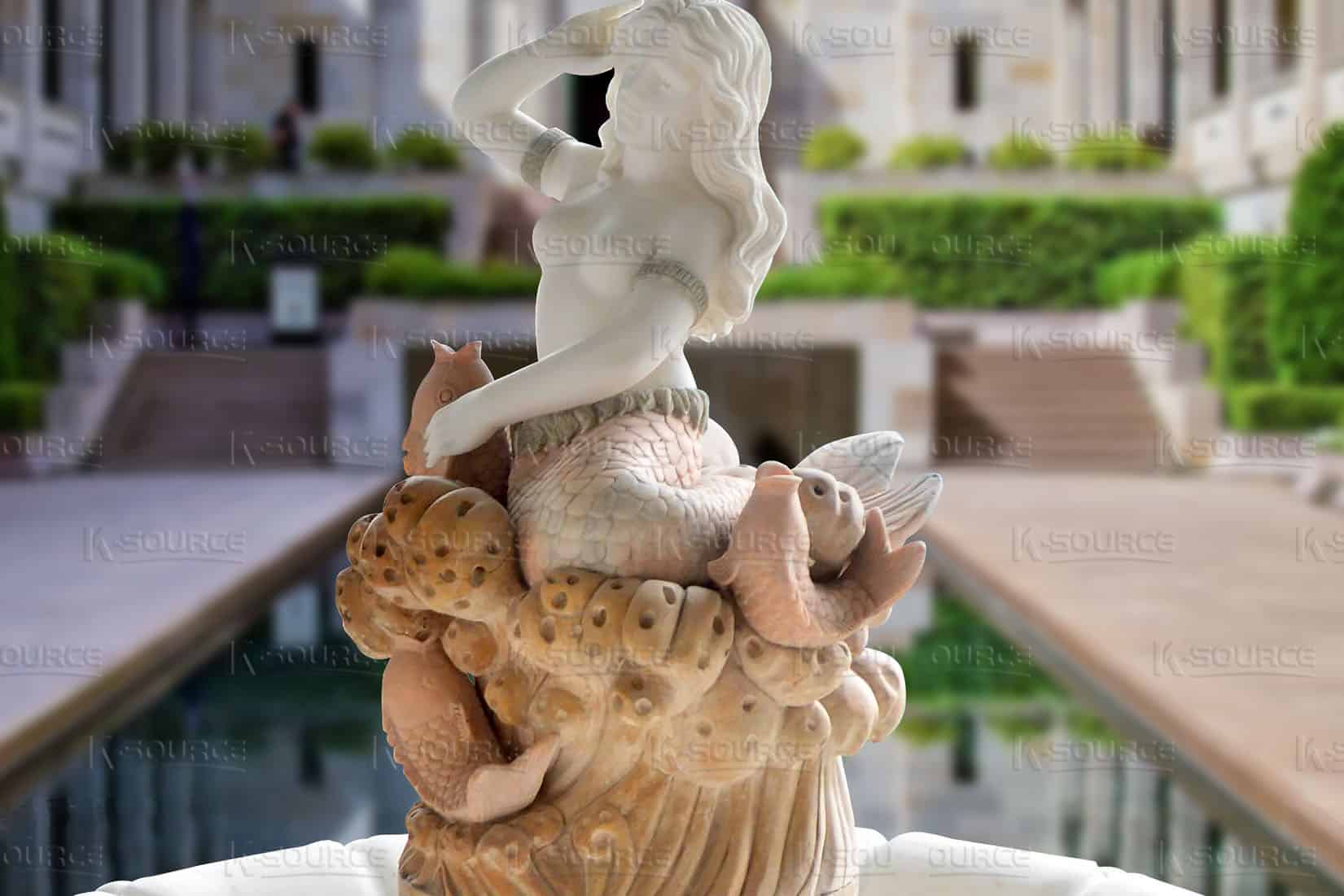 mermaid fountain statue