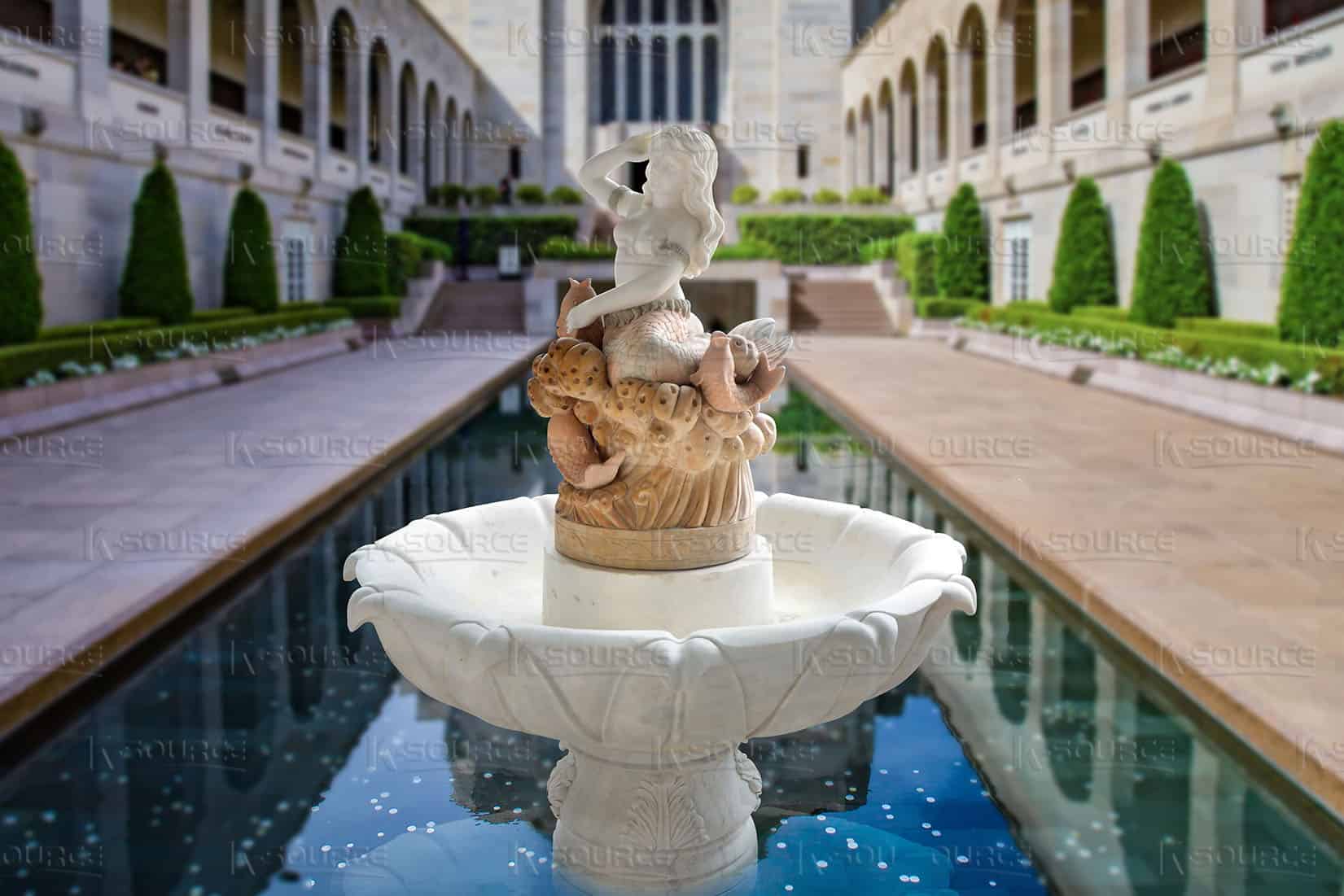 mermaid fountain statue