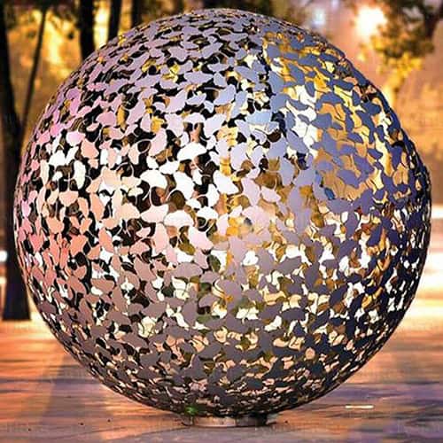 Another stainless steel hollow ball shape with hollow effect