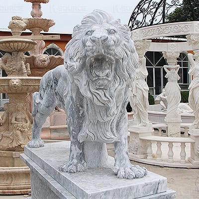 Beautiful stone lion carved by k-source