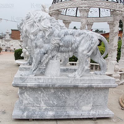 Beautiful stone lion carved by k-source