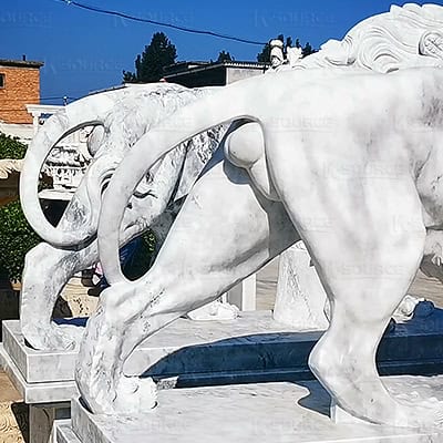 Beautiful stone lion carved by k-source