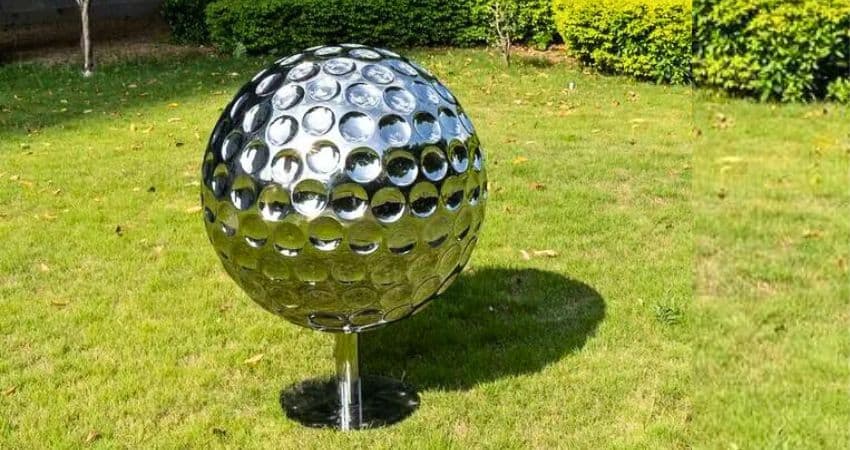 Stainless Steel Golf Ball Sculpture