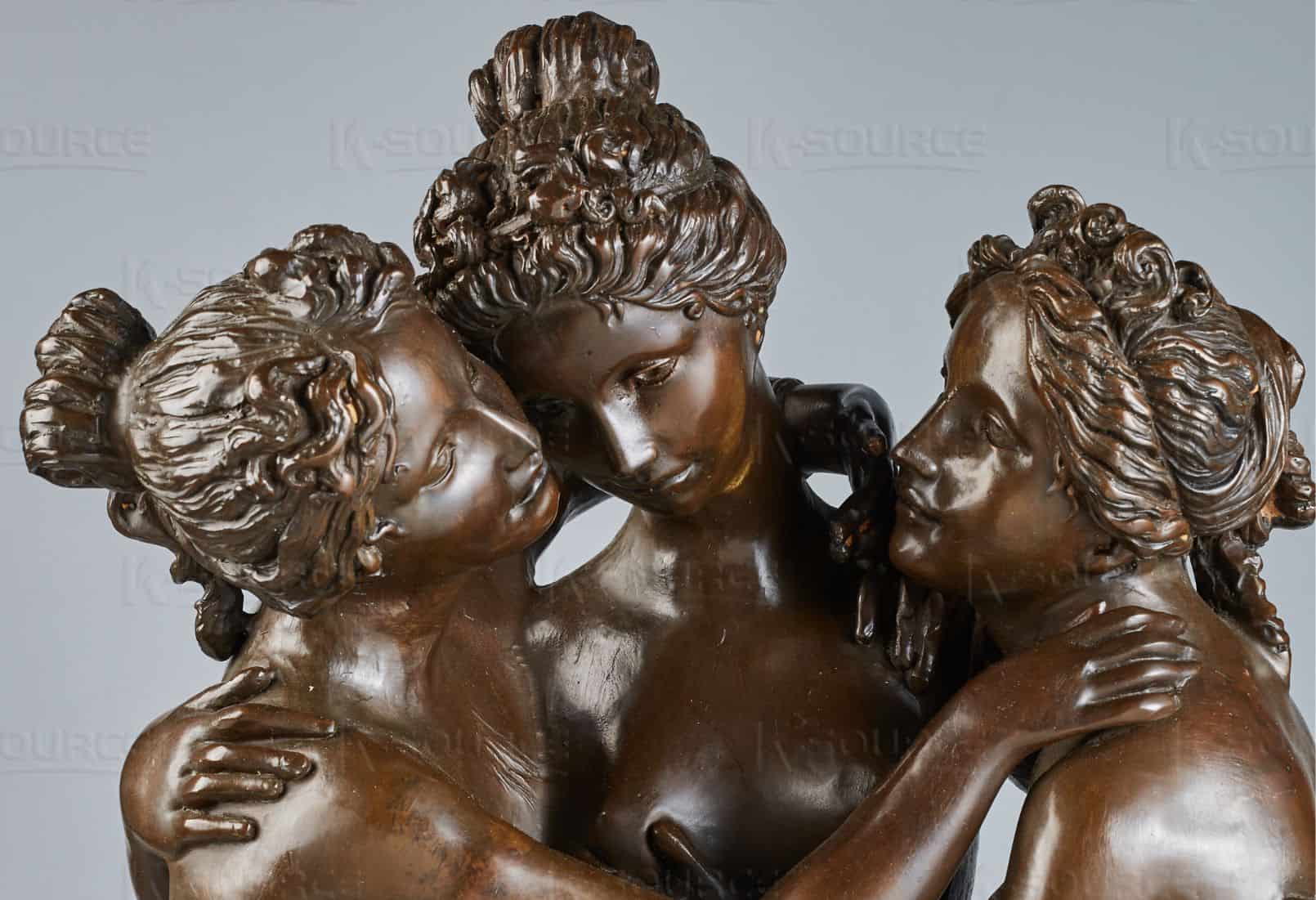 Greek The Three Graces Bronze Sculpture