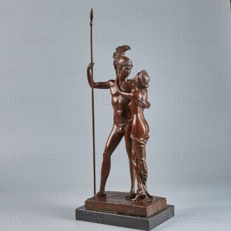 Greek Aphrodite and Ares Bronze Statue