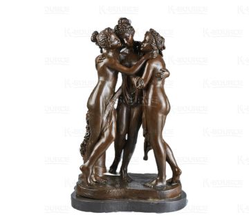 The Three Graces Bronze Statue