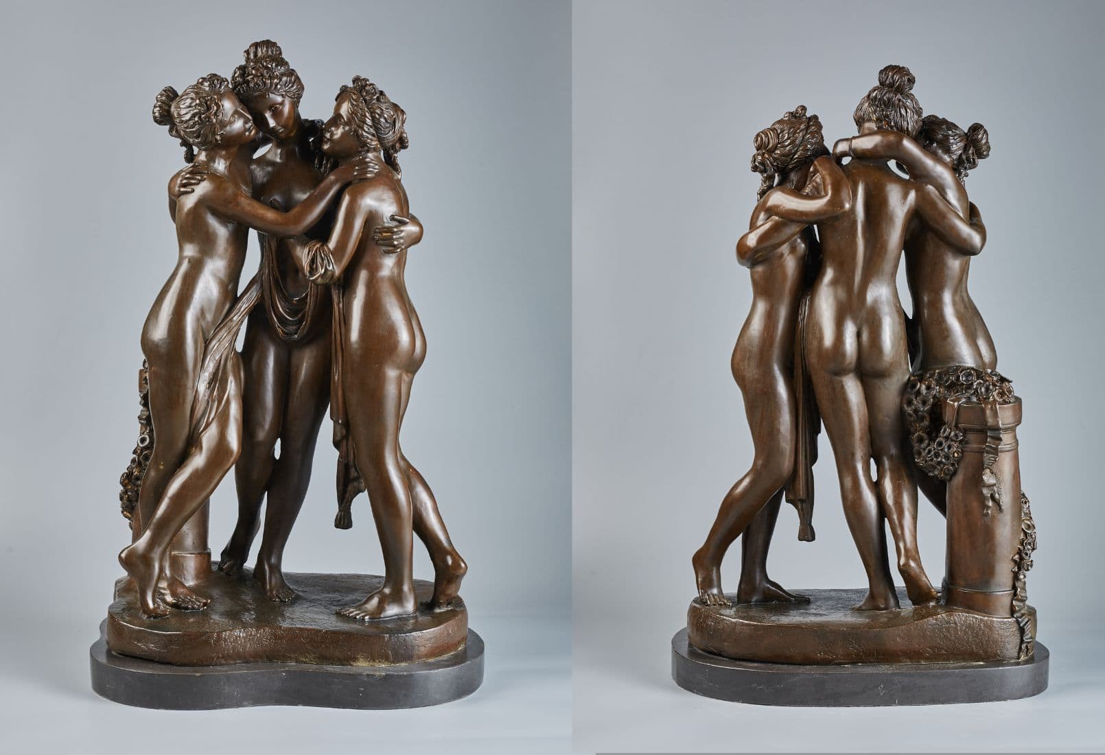 The Three Graces Statue in Bronze