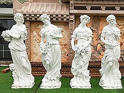 White Four Seasons Goddess Statue