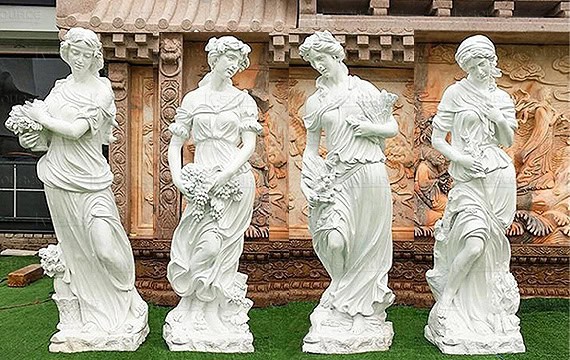 This European-style stone sculpture of four seasons goddess takes the four seasons as the theme