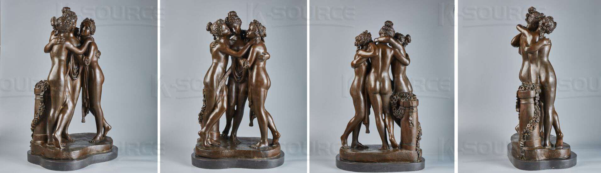 Bronze Statue The Three Graces
