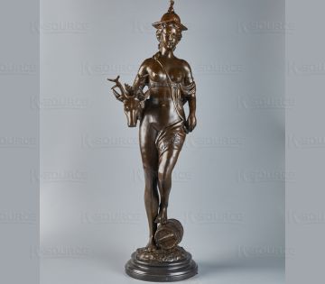 Diana Bronze Statue Allegory of Bavaria