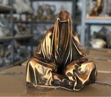 Bronze Guardians of Time Sculpture Desktop