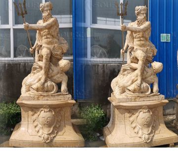 Poseidon Marble Statue