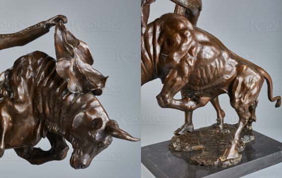 Spanish-style Bullfighting Bronze Matador Statue