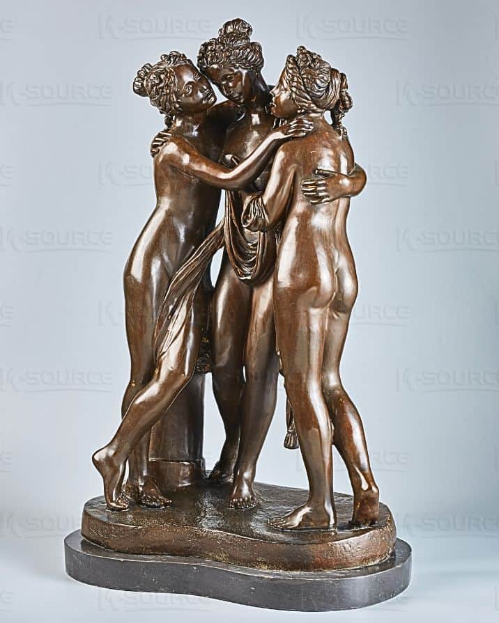 The Three Graces Bronze Statue