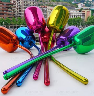 Tulip Stainless Steel Flower Sculpture Mirror