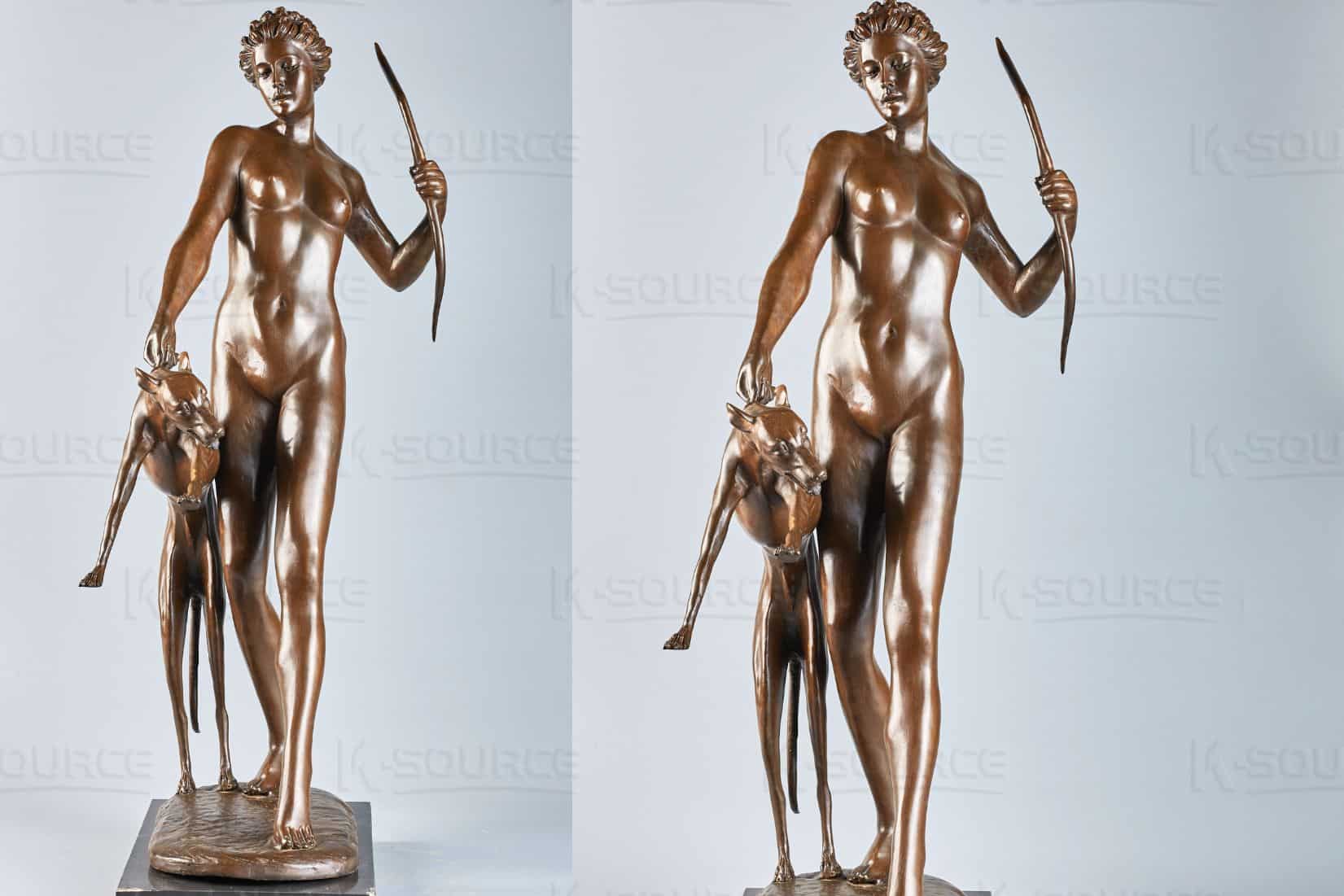 The Huntress Bronze Diana Sculpture