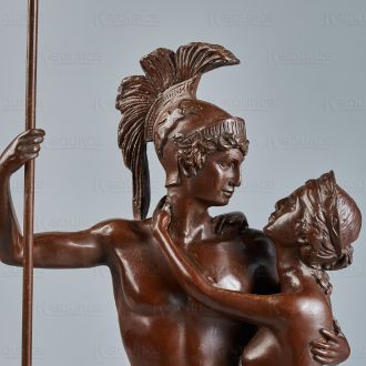 Man and Woman Bronze Sculpture