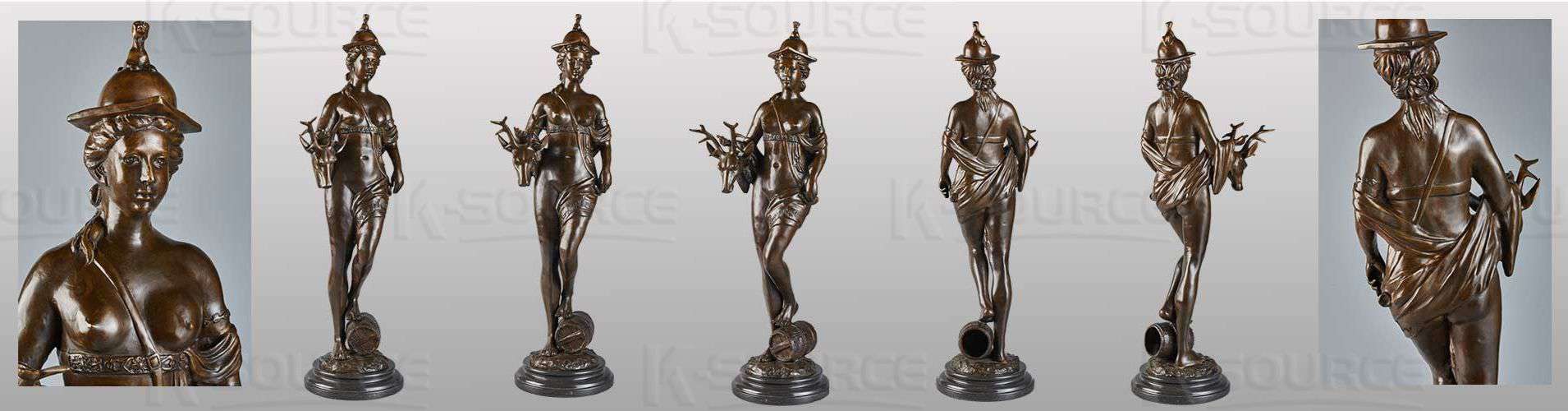 Bronze Statue Allegory of Bavaria