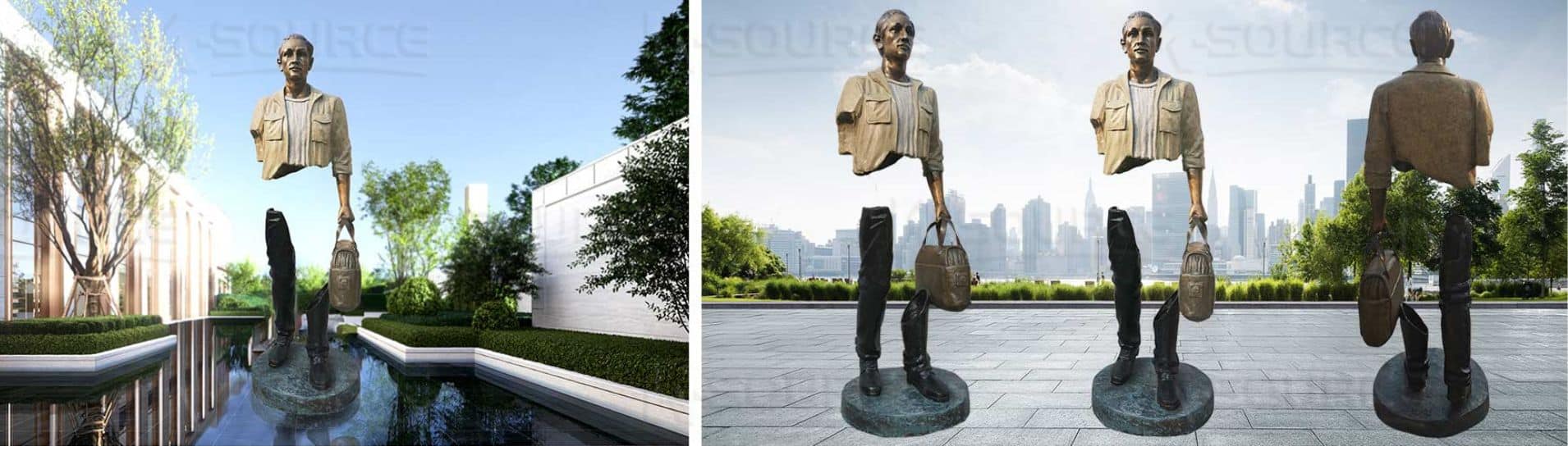 Traveler Bronze Sculpture