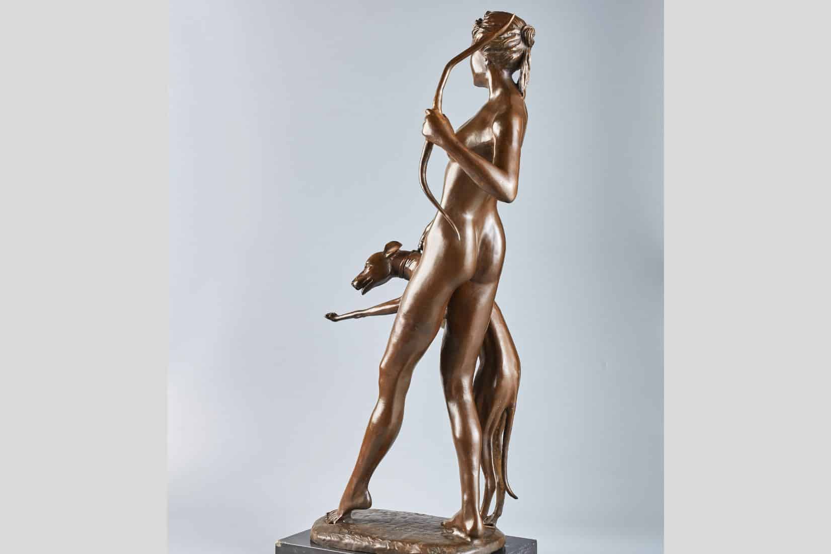 Diana The Huntress Bronze Statue