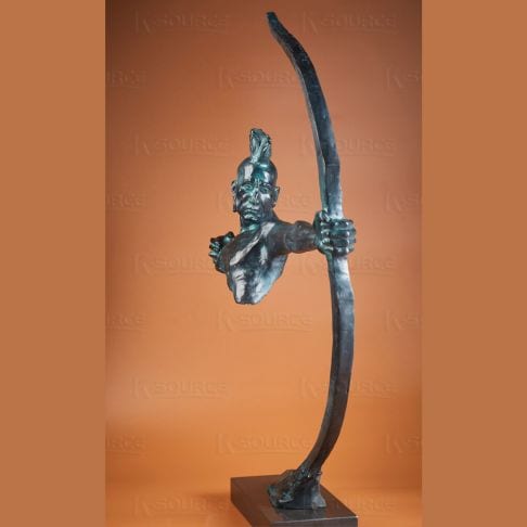 Native American Indian Bronze Sculpture