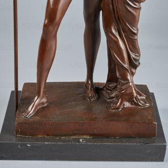 Bronze Statue of Man and Woman