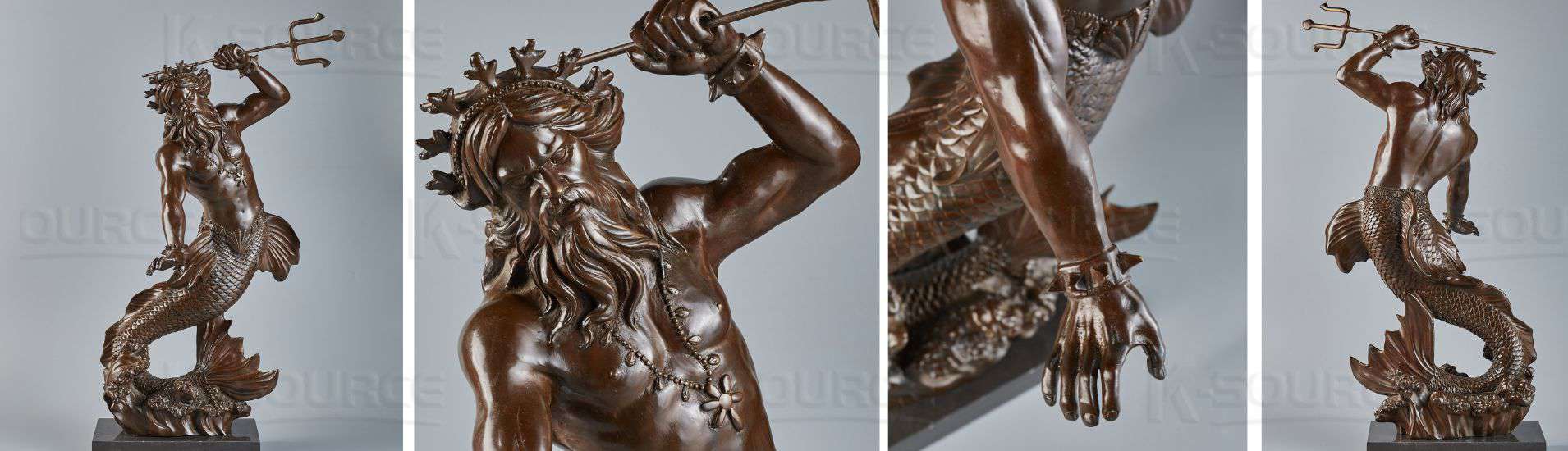 Bronze Poserdon Statue, interdeco sculpture,desktop sculpture
