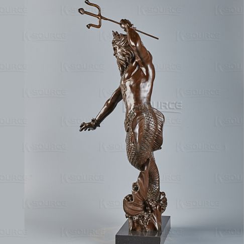 Bronze Poseidon with Trident
