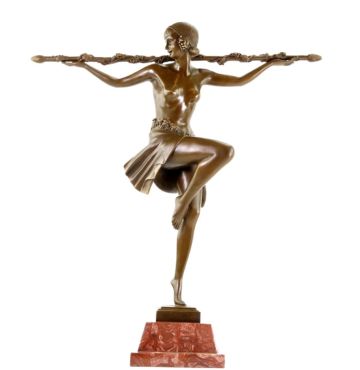 art deco bronze sculpture