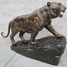 bronze tiger statue