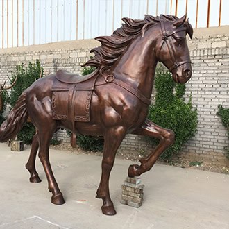 Bronze horse statue