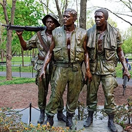 Bronze soldier statue