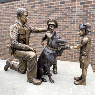 Custom Bronze Law Enforcement Memorial