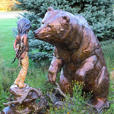 Repentance statue