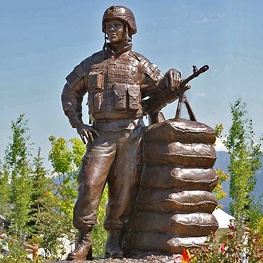 Bronze Hero Portrait Memorial