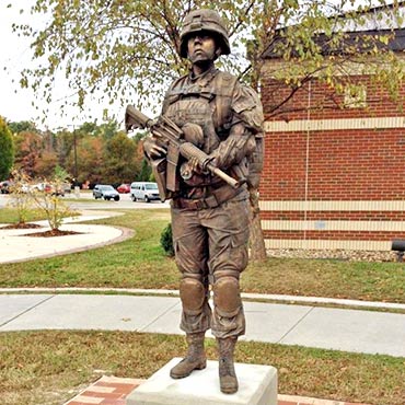 bronze military statues